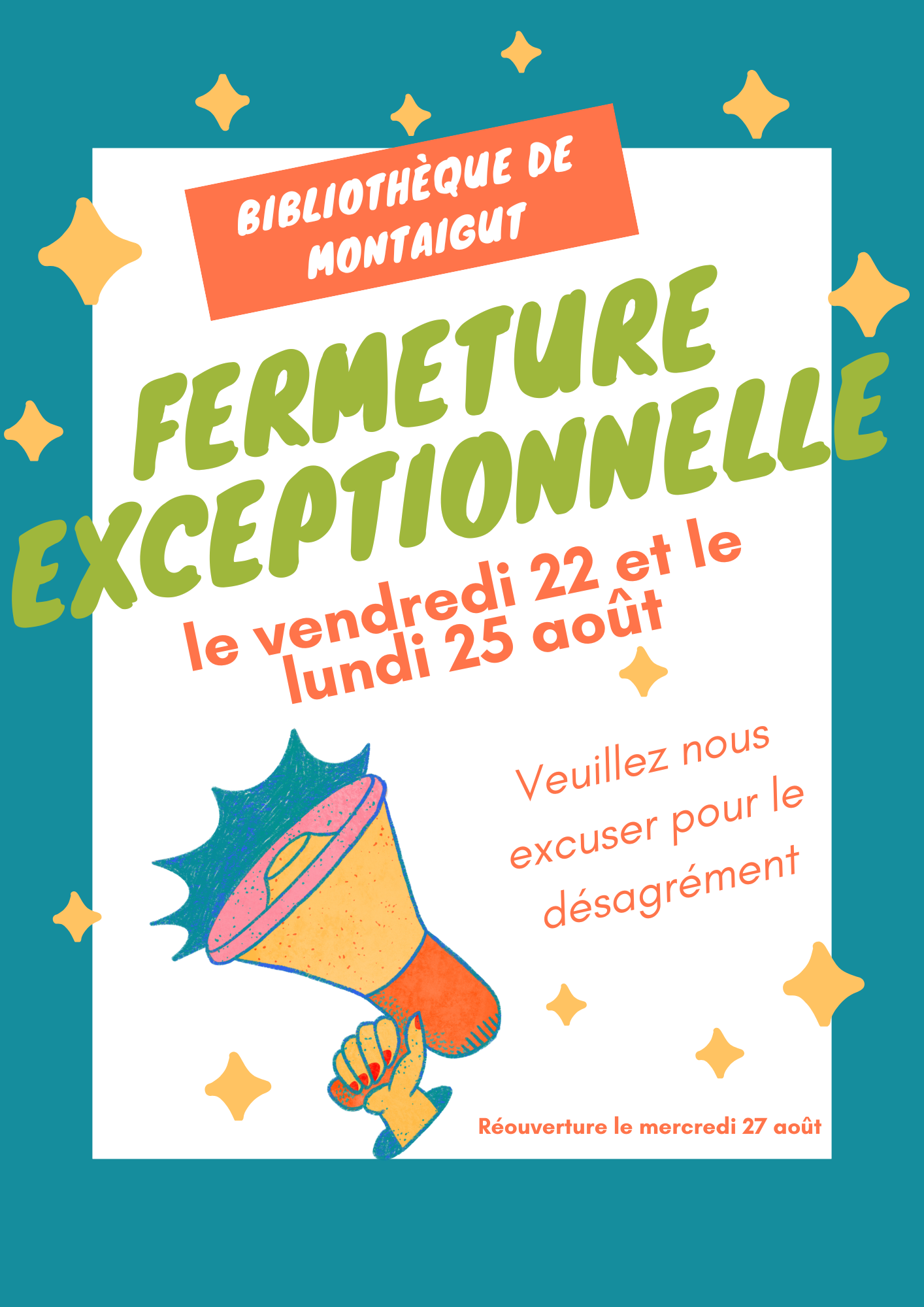 Fermeture août
